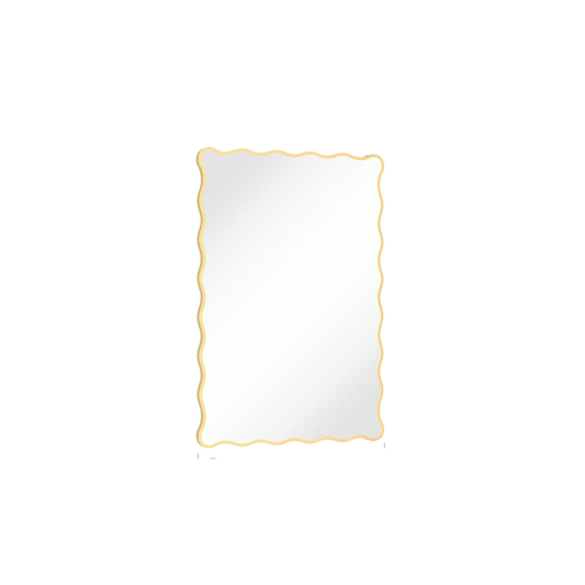 Wavy Gold Mirror