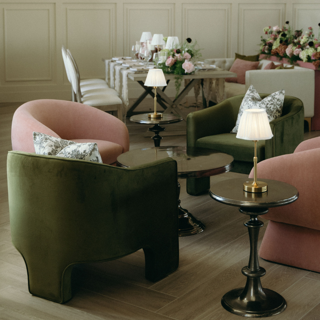 Black Silver Pedestal Side Table