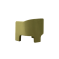 Load image into Gallery viewer, Olive Green Velvet Barrel Chair
