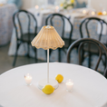 Load image into Gallery viewer, Scalloped Wicker LED Lamp
