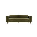 Load image into Gallery viewer, Dark Olive Green Velvet Sofa
