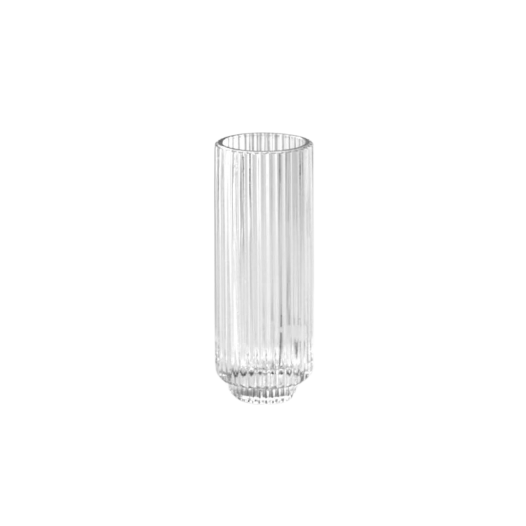 Tall Clear Ribbed Votive