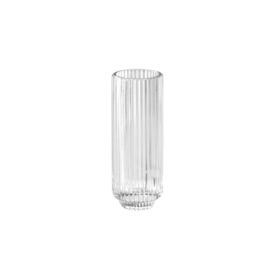 Tall Clear Ribbed Votive