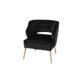 Load image into Gallery viewer, Black Cutout Accent Chair
