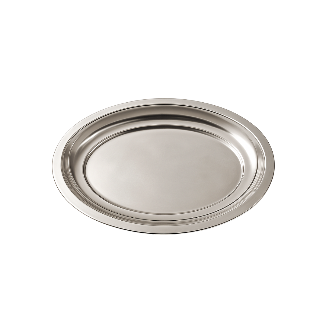 10" Silver Dish with Feet