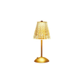 Load image into Gallery viewer, Gold and Crystal LED Table Lamp
