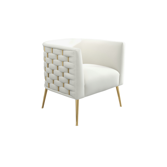 Woven White Chair