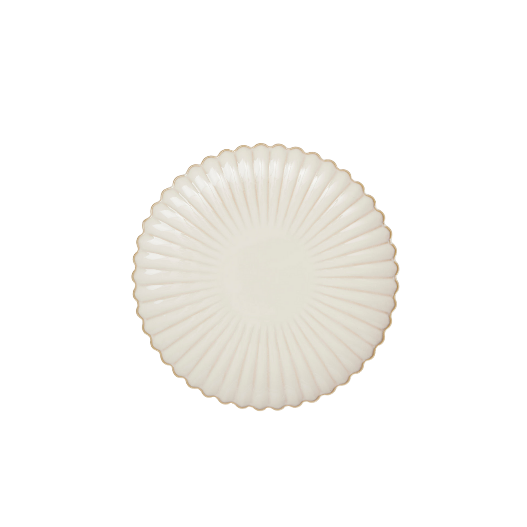 Ivory Scalloped Charger